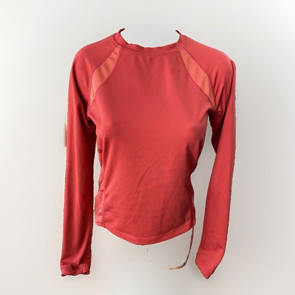 Hind Women’s Orange Long Sleeve Athletic Shirt Size S Top